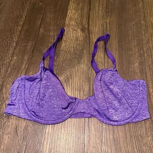 Victoria’s Secret heathered purple 32C unlined semi Demi bra